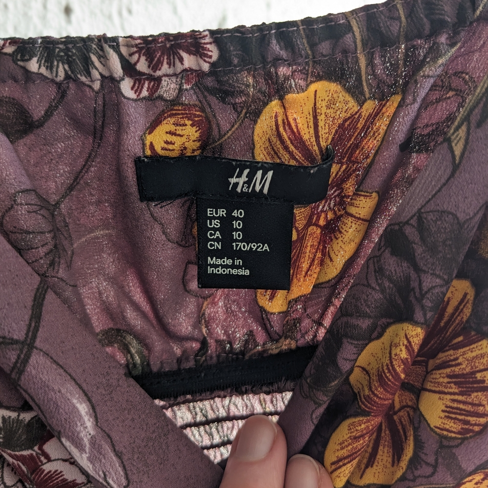 Floral Purple Dress - Picture 3 of 4
